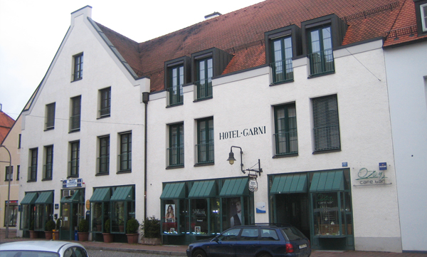 Das Hotel Garni im Schrannenhaus in Neuburg an der Donau ist ein Fahrradhotel.